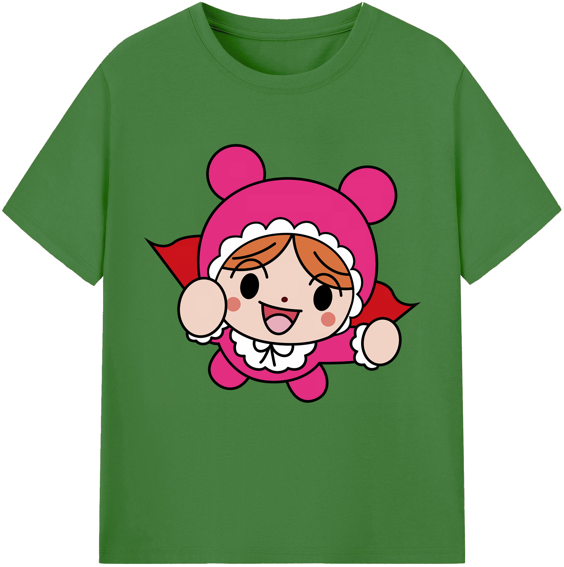 （画像用） アンパンマン Anpanman レディースカジュアルプリントTシャツ（綿100％）